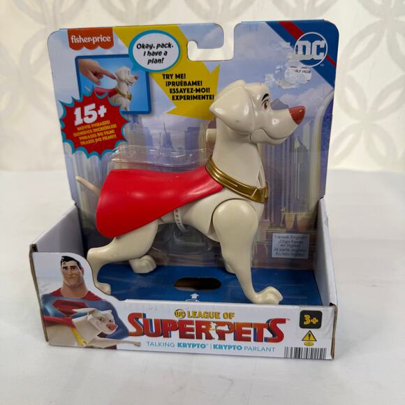 Fisher-Price DC League of Super-Pets Talking Krypto Figure Poseable - Picture 7 of 7